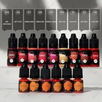 [CHÍNH HÃNG] Mực Phun Xăm Makeup Tattoo Đa Dạng Màu Sắc Bền Màu Tự Nhiên