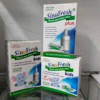 [CHÍNH HÃNG] Muối rửa mũi cho bé Sinufresh plus, Sinufresh kids THÊM VITAMIN B5 GIÚP TÁI TẠO NIÊM MẠC MŨI