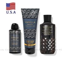 Chính hãng Mỹ | Bộ Sữa Tắm Gội 3in1| Xịt Khử Mùi body | Sữa Dưỡng ẩm VANILLA NOIR cho Nam Giới - Bath and Body Works