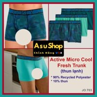 Chính hãng Mỹ - JO.T03..M,L Quần lót nam Jockey Active Micro Cool + Fresh Trunk boxer