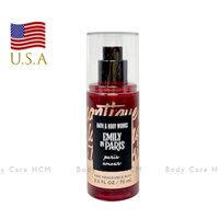 Chính hãng Mỹ | Xịt thơm mini body mist Paris Amour (Emily in Paris) - Bath and Body Works | Travel size du lịch 75ml