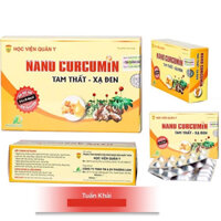 [CHÍNH HÃNG] NANO CURCUMIN TAM THẤT XẠ ĐEN – HỌC VIỆN QUÂN Y - Hộp 30 viên