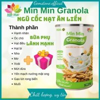 [CHÍNH HÃNG] Ngũ Cốc Hạt Ăn Liền Min Min Granola - Bữa Ăn Lành Mạnh 500gr