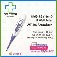 [CHÍNH HÃNG] Nhiệt kế điện tử dạng bút, đầu mềm B.Well Swiss WT-04 Standard chống nước, đo an toàn cho trẻ em [B Well]
