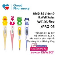 [CHÍNH HÃNG] Nhiệt kế điện tử B.Well Swiss WT-06 flex / PRO-06 hình thú, đo nhanh, chính xác, an toàn cho bé [B Well]