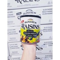 [CHÍNH HÃNG] Nho Khô Mỹ Không Hạt Sunview Raisins Seedless Medley 425g