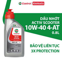 (chính hãng) Nhớt Castrol xe tay ga Castrol Activ Scooter bảo vệ liên tục 10W-40