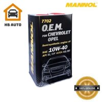 [Chính Hãng] Nhớt MANNOL 7702 O.E.M Cho Xe Chevrolet, Opel 10W-40 SL/CF A3/B3 – 4Lít