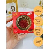 [CHÍNH HÃNG] Nhụy Hoa Nghệ Tây Saffron Bahraman Super Negin Hộp 1G sản xuất tại Iran
