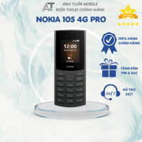 (CHÍNH HÃNG) NOKIA 105 4G PRO, 2 SIM NANO, PIN LÂU ,SÓNG KHỎE ,NGHE NHẠC MP3 KHÔNG DÂY (BH 12 THÁNG TẶNG KÈM PIN&SẠC)