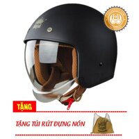 [Chính hãng] Nón bảo hiểm kính âm Royal M139 Đen Nhám (tặng balo rút)