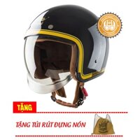 [Chính hãng] Nón bảo hiểm kính âm Royal M139 V10 đen (tặng balo rút)
