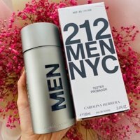 [Chính hãng] Nước hoa nam Tester CAROLINA - 212 Men EDT 100ml (Xám)