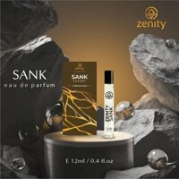 [Chính Hãng] Nước Hoa Tinh Dầu 12ml Zenity Hương SANK Hương Gốc Aqva Pour Homme - Chai Lăn Bi Sắt Lưu Hương 48H