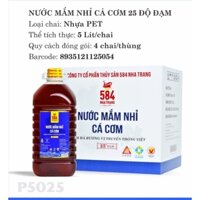 (Chính Hãng) Nước Mắm 584 Nha Trang 25 Đạm 5 Lít