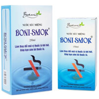 ✅(Chinh hãng )Nước súc miệng Boni- smok hỗ trợ  làm sạch răng miệng , hơi thở thơm tho chai 150ml- chai 250ml