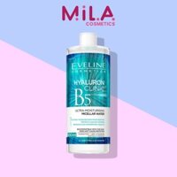 Chính hãng Nước Tẩy Trang Eveline Hyaluron Clinic B5 500ml, Và Tinh Chất Rau Má Dưỡng Ẩm Cho Da