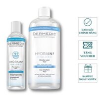 [CHÍNH HÃNG] Nước tẩy trang cho da khô DERMEDIC Hydrain Micellar Water H2O
