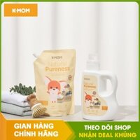 (Chính hãng) - NƯỚC XẢ VẢI SƠ SINH HỮU CƠ K-MOM HÀN QUỐC (TÚI 1300ML), (CAN CAM, XANH -1700ML)