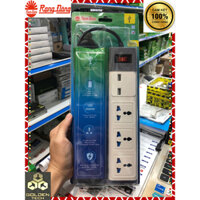 (Chính hãng) Ổ cắm điện đa năng 10A 2500W Rạng Đông -Tích hợp 2 cổng USB sạc điện, Ổ cắm 3 chấu