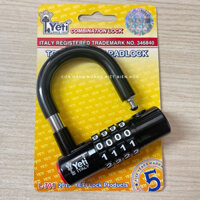 [CHÍNH HÃNG] Ổ Khóa Số Chọn Chữ U, YETI Cao Cấp 4 Số L-701, Thay Đổi Mật Khẩu Tùy Ý