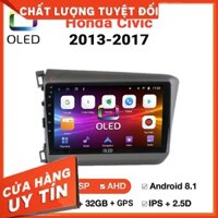 [Chính hãng OLED] MÀN HÌNH DVD Ô TÔ ANDROID HONDA CIVIC 2013-2017 CẮM SIM 4G, MUA 1 TẶNG 1 - Tặng 1xCam Lùi Siêu Nét ,1x
