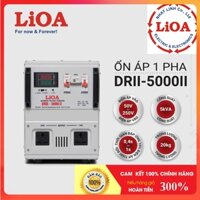 [CHÍNH HÃNG] Ổn áp LiOA 5KVA DRII-5000II dải 50V chính hãng Nhật Linh 5KW 5000VA 5000W dây đồng thế hệ mới đồng hồ LED