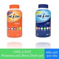 [Chính Hãng] One A Day Men's Complete Multivitamin bổ sung Multivitamin và khoáng chất dành cho nam , Chai 300 viên