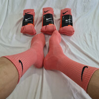 [Chính hãng] Pack 3 đôi tất thể thao cao cổ Nike màu Hồng Pink NBPNO1