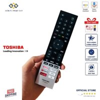 [CHÍNH HÃNG PHÍM ÊM] Điều khiển THÔNG MINH GIỌNG NÓI VOICE TOSHIBA Smart TV ĐA NĂNG MỚI+TẶNG PIN