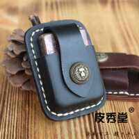 Chính Hãng Pixiutang Thay Thế zippo Nhẹ Hơn Bao Da Lớp Đầu Tiên Da Bò Handmade Bật Lửa Trường Hợp Khóa Trang Trí Độc Đáo