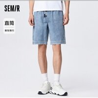 (Chính Hãng) Quần đùi bò,short jeans cạp chun nam hãng Semir