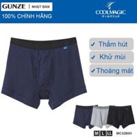 Chính hãng Quần lót boxer nam CoolMagic thấm hút khử mùi thoáng mát mùa hè mã MC3280H  - Đen 97 - M