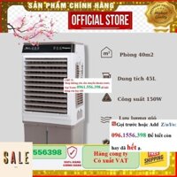 [CHÍNH HÃNG] Quạt hơi nước kangaroo KG50F79 150W 45L , quạt điều hoà công suất lớn cho phòng 40m