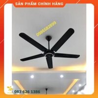 [chính hãng] Quạt trần 5 cánh đen cao cấp, bảo hành 2 năm