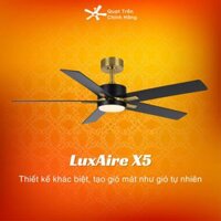 [CHÍNH HÃNG] Quạt trần cánh gỗ 5 cánh LuxAire X5 (Trần TC KH mua thêm bộ phụ kiện ty treo trần TC)