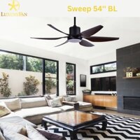 CHÍNH HÃNG Quạt Trần Đèn 6 Cánh thông thoáng Luxaire Sweep nguyên nhân DC tiết kiệm ngân sách và chi phí Điện, Sải Cánh