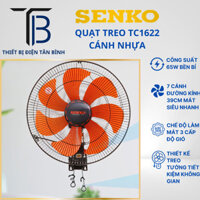 (CHÍNH HÃNG) Quạt Treo Tường 2 Dây Senko TC1622 (65W) MOTOR ĐỒNG - 7 CÁNH NHỰA LÀM MÁT SIÊU NHANH