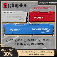 [Chính Hãng] - RAM PC DDR3 Kingston HyperX FURY 4GB/8GB bus 1600/1866MHz màu Blue,Red - Hàng mới - BH 36 tháng 1 đổi 1