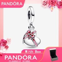 Chính hãng S925 Sterling Silver Pandora Openable Heart Chocolate Hộp quà tặng Dangle Charm