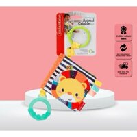 [Chính Hãng] Sách Vải Treo Có Tiếng Sột Soạt Kiêm Gặm Nướu INFANTINO Link & Squeak Animal Crinkle Book