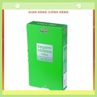 [Chính Hãng SAGAMI] Bao cao su Sagami Green - Có gân gai - Hộp 10 chiếc