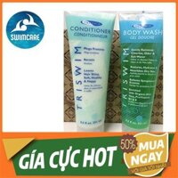 [CHÍNH HÃNG][ SALE ] 👑 Combo sữa tắm và dưỡng da TRISWIM dành cho người đi bơi 2x251ml 🌺 [ SALE ]