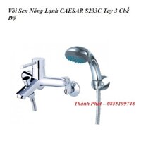 [CHÍNH HÃNG] Sen tắm Nóng Lạnh CAESAR S233C, Tay sen 3 Chế Độ, đồng mạ chrome sáng bóng