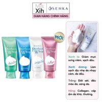 [CHÍNH HÃNG] Senka Perfect Whip Acne Care Xanh Lá - Sữa rửa mặt dành cho da mụn 100g