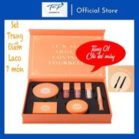 [Chính hãng] Set trang điểm cá nhân 7 in 1 LACO: Kem nền, Kem che khuyết điểm, phấn phủ, phấn mắt/má, chuốt mi, son môi.