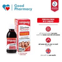 [CHÍNH HÃNG] Siro bổ sung sắt, acid folic, vitamin Vitabiotics Feroglobin B12 liquid bổ máu, tăng tạo máu, tăng đề kháng