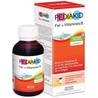[CHÍNH HÃNG] Siro Pediakid Fer + Vitamines B giúp bổ sung thảo mộc, Vitamin, khoảng chất (125ml) Huymatho Pharma Store