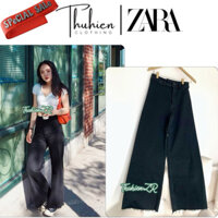 (Chính hãng size 32)Quần jean lưng cao ZARA 8246/270/800 marine co giãn màu đen(kèm ảnh thật)