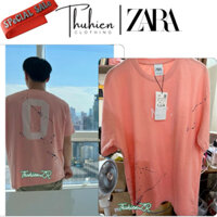 (Chính hãng size S)Áo thun nam ZARA 0433/495/620 DAMLA BOYA DESENLİ màu hồng nhạt(kèm ảnh thật)